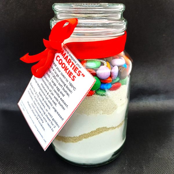 DIY Smartie Cookie Mix Jar