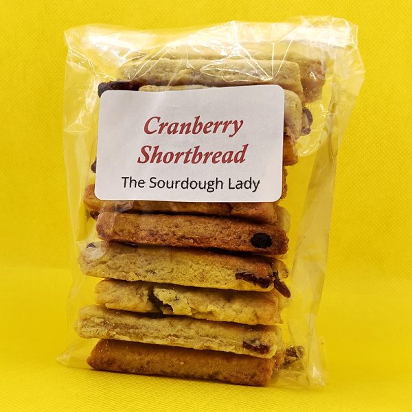 Sourdough Cranberry Shortbread