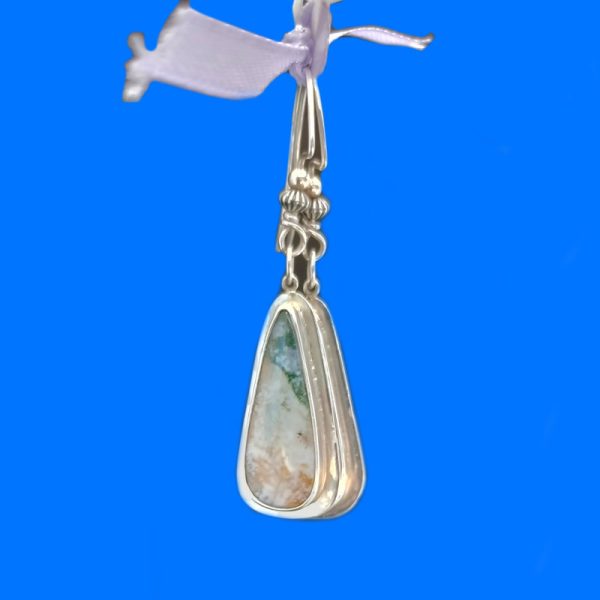 Sterling Silver and Agate Earrings