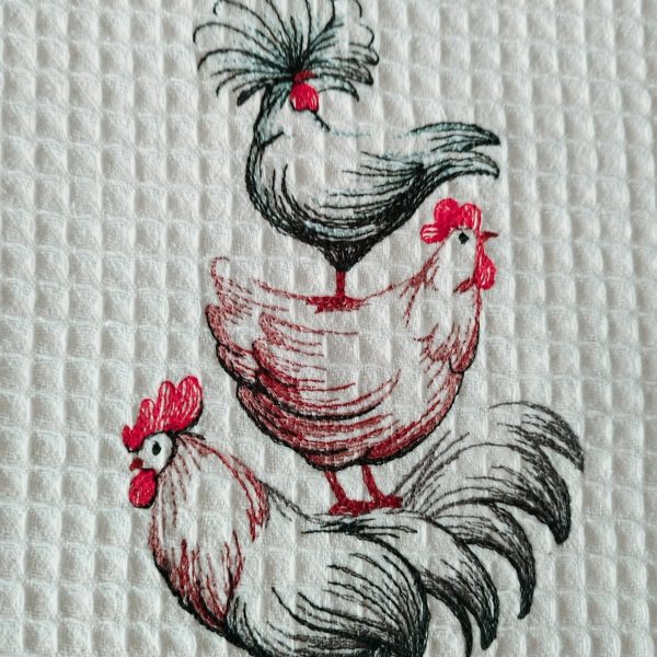 Chick-trio Tea Towel